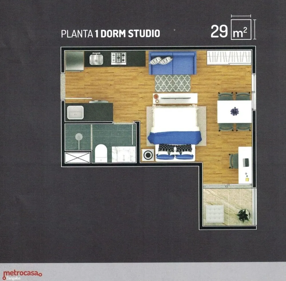 Apartamento, 1 quarto, 29 m² - Foto 6