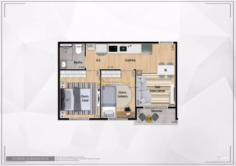 Apartamento, 2 quartos, 4951 m² - Foto 6