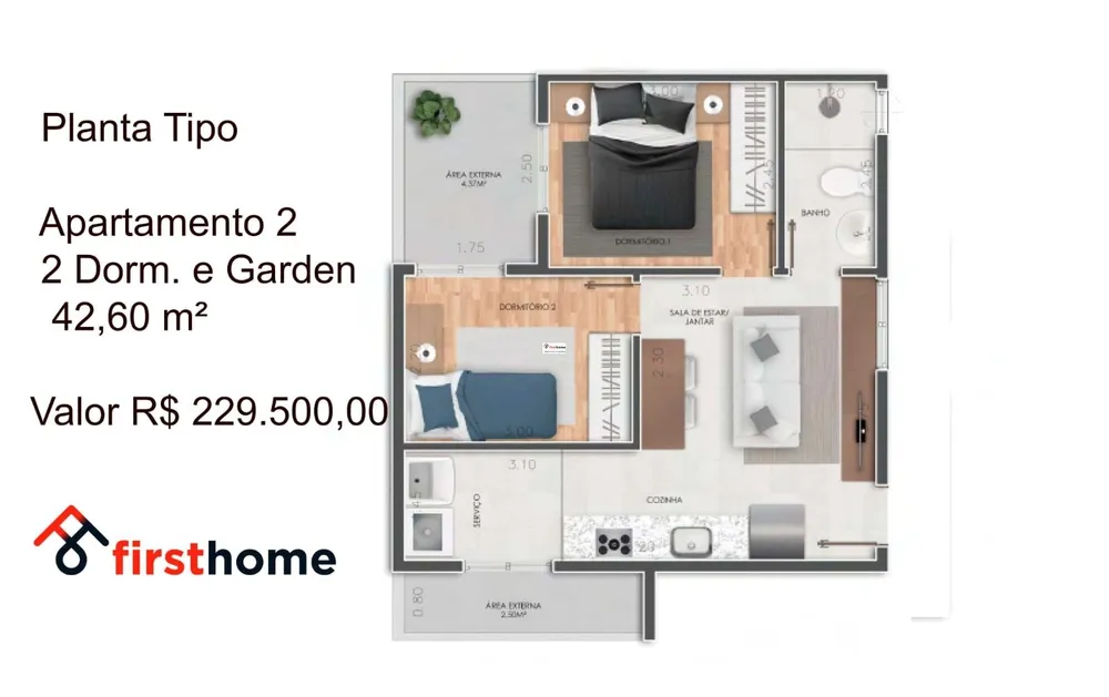 Apartamento, 1 quarto, 28 m² - Foto 7