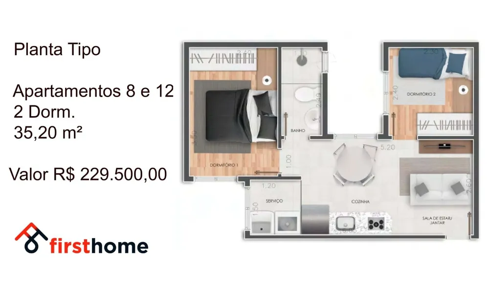 Apartamento, 1 quarto, 28 m² - Foto 12