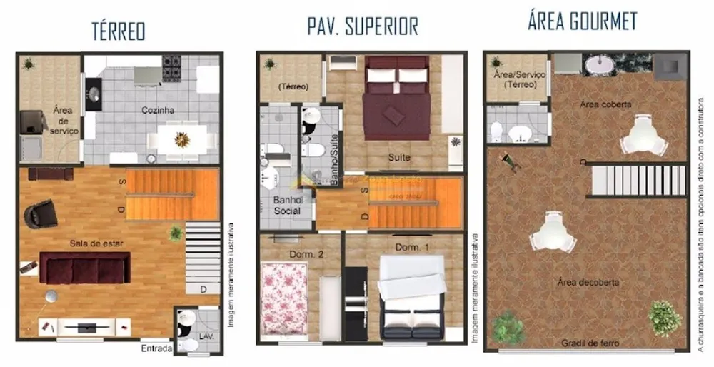 Casa, 2 quartos, 140 m² - Foto 3