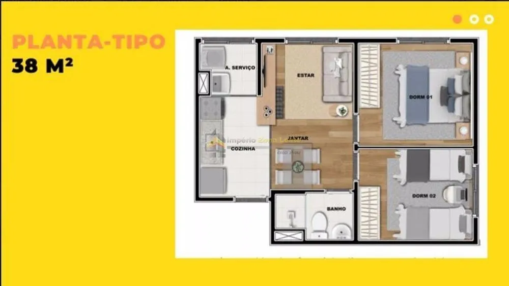 Apartamento, 2 quartos, 38 m² - Foto 6
