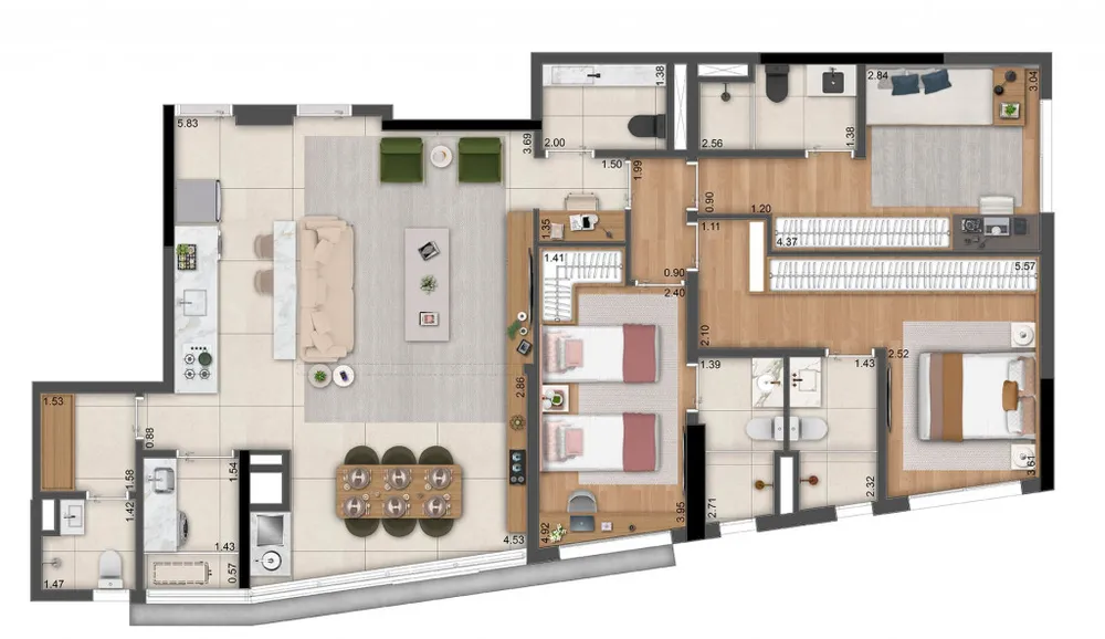 Apartamento, 3 quartos, 121 m² - Foto 12