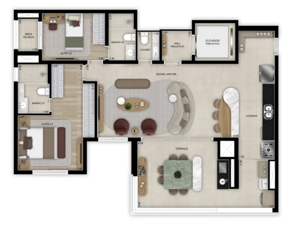 Apartamento, 3 quartos, 183 m² - Foto 11