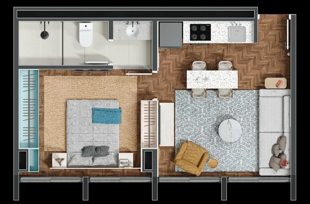 Apartamento, 2 quartos, 92 m² - Foto 2