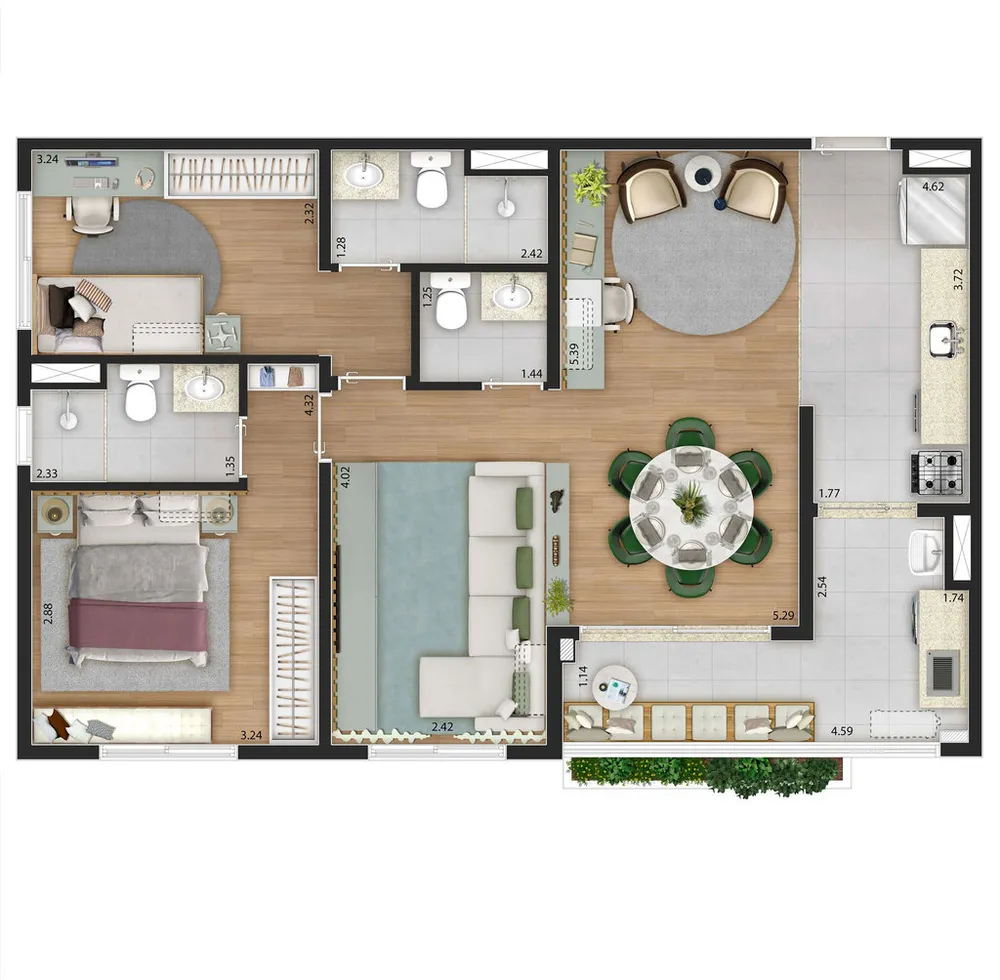 Apartamento, 3 quartos, 75 m² - Foto 12