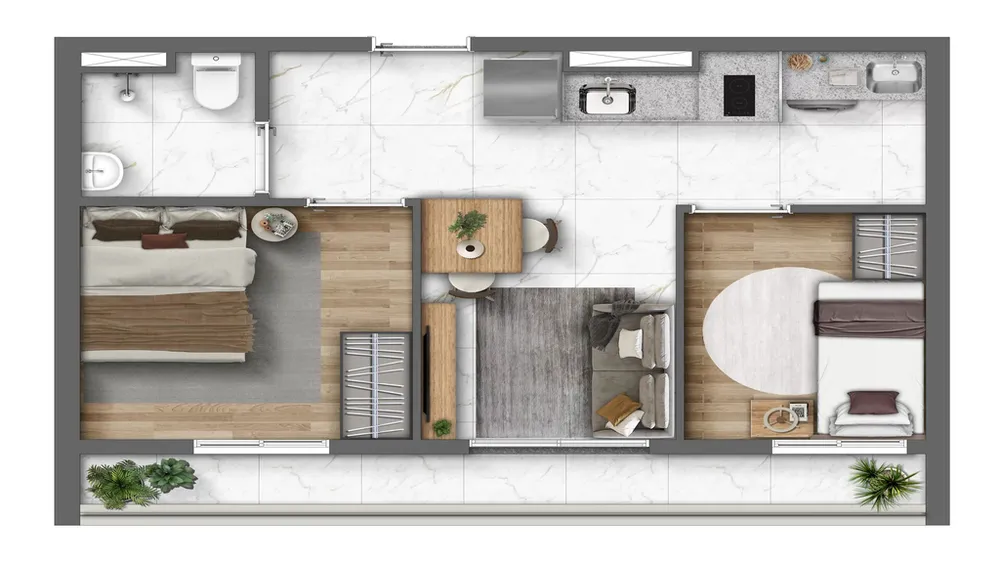 Apartamento, 2 quartos, 45 m² - Foto 12