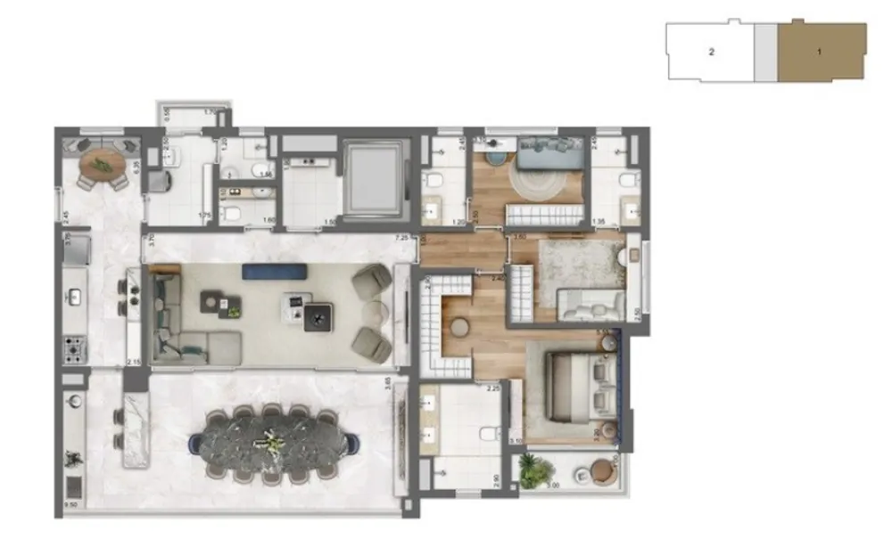 Apartamento, 3 quartos, 165 m² - Foto 6