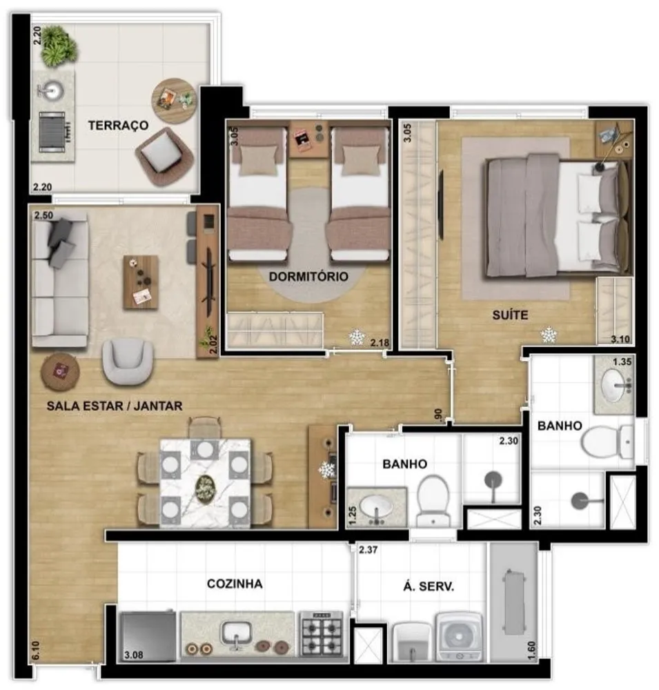 Apartamento, 3 quartos, 86 m² - Foto 12