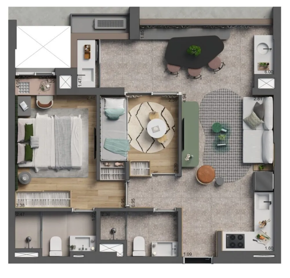 Cobertura, 3 quartos, 201 m² - Foto 9