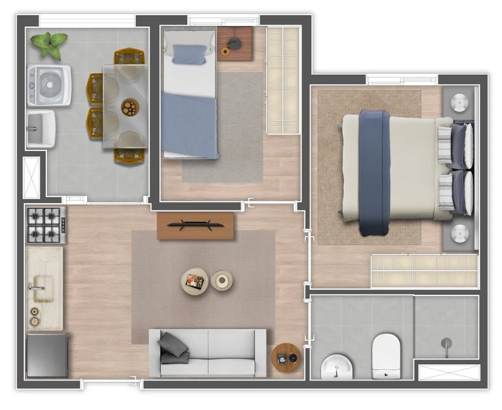 Apartamento, 1 quarto, 24 m² - Foto 9