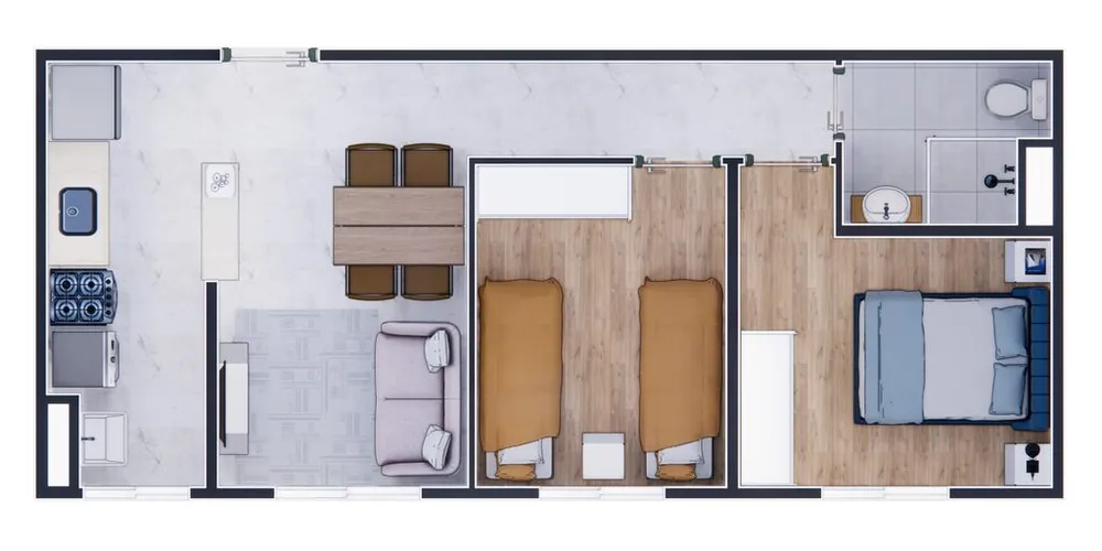 Apartamento, 2 quartos, 42 m² - Foto 12