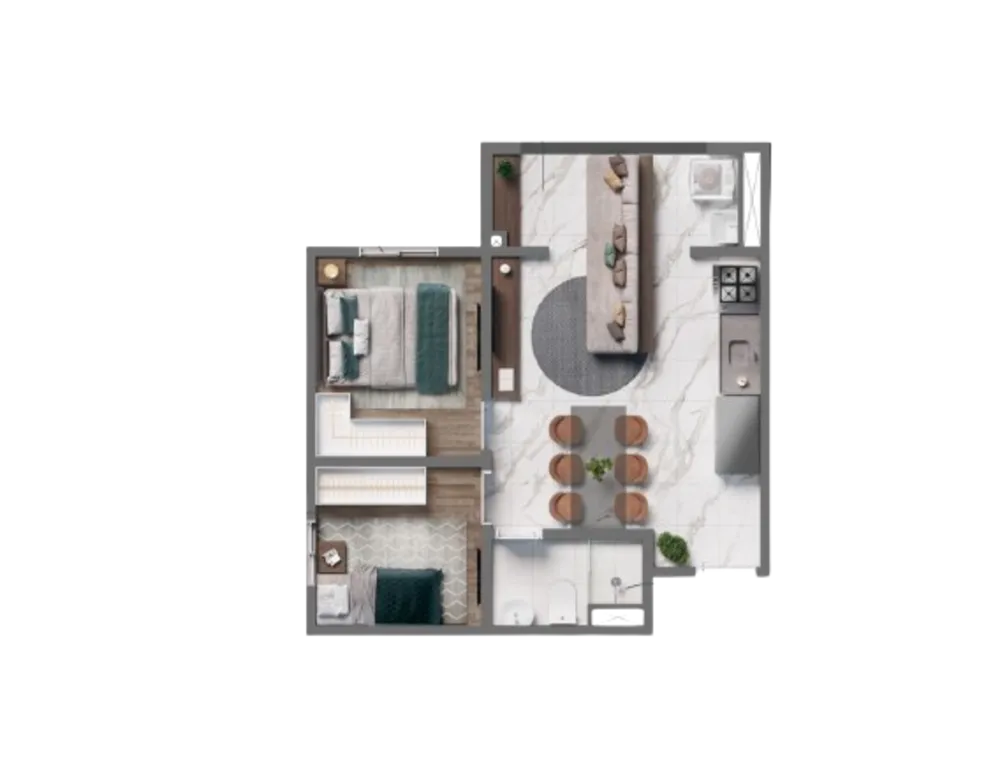 Apartamento, 2 quartos, 45 m² - Foto 12