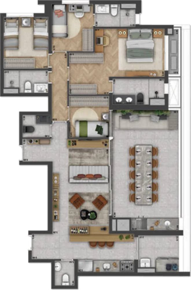 Cobertura, 4 quartos, 280 m² - Foto 10