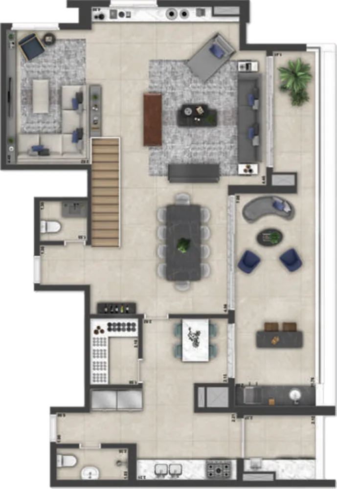 Cobertura, 4 quartos, 280 m² - Foto 12
