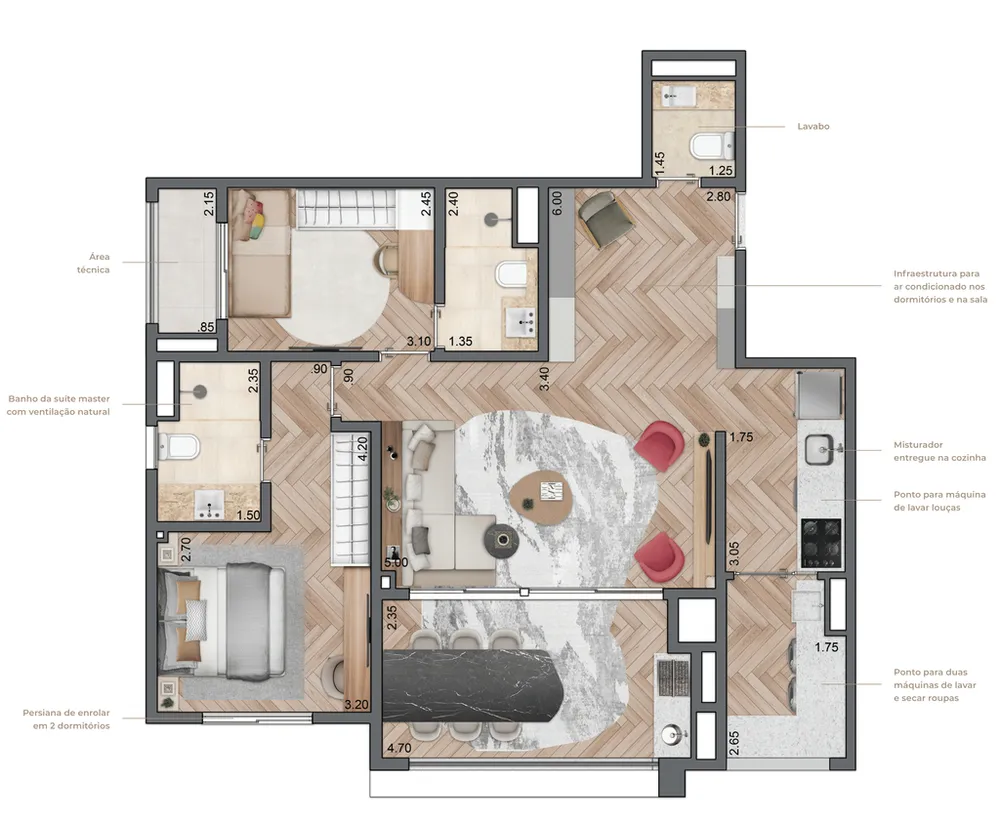 Apartamento, 3 quartos, 87 m² - Foto 4
