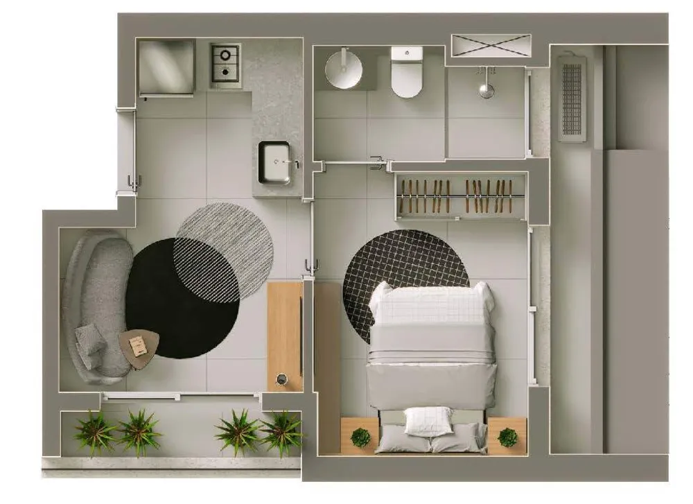 Apartamento, 1 quarto, 42 m² - Foto 11