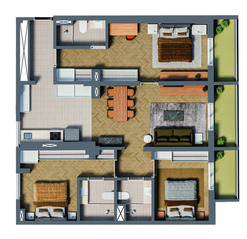 Apartamento, 1 quarto, 91 m² - Foto 12