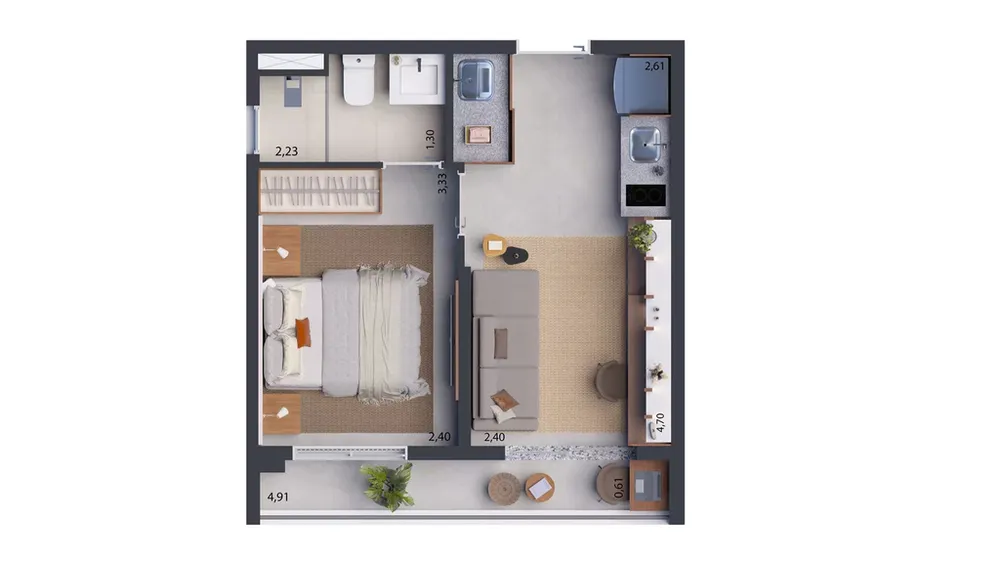Apartamento, 1 quarto, 29 m² - Foto 8