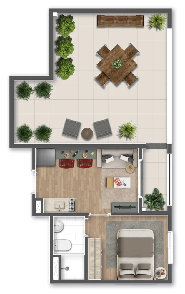 Apartamento, 1 quarto, 18 m² - Foto 12