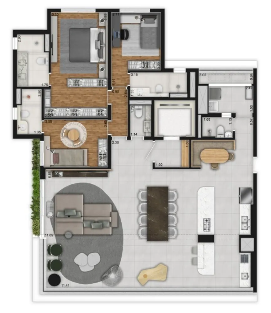 Apartamento, 3 quartos, 181 m² - Foto 4