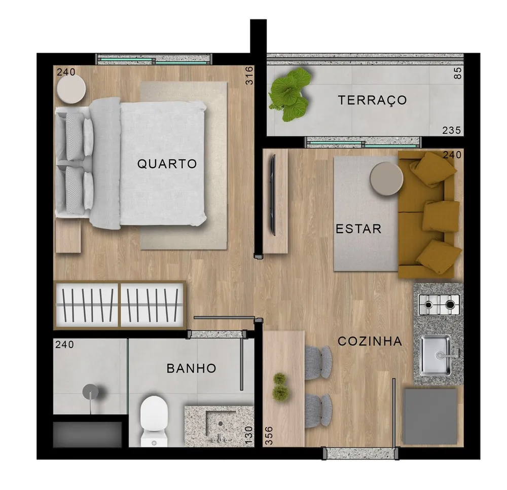 Apartamento, 2 quartos, 50 m² - Foto 8
