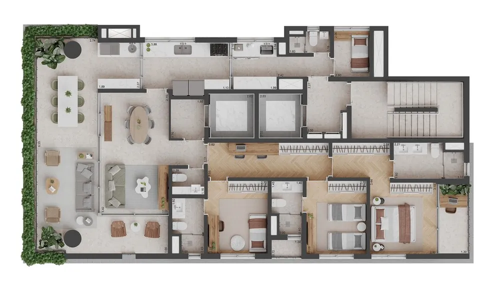 Apartamento, 3 quartos, 167 m² - Foto 12