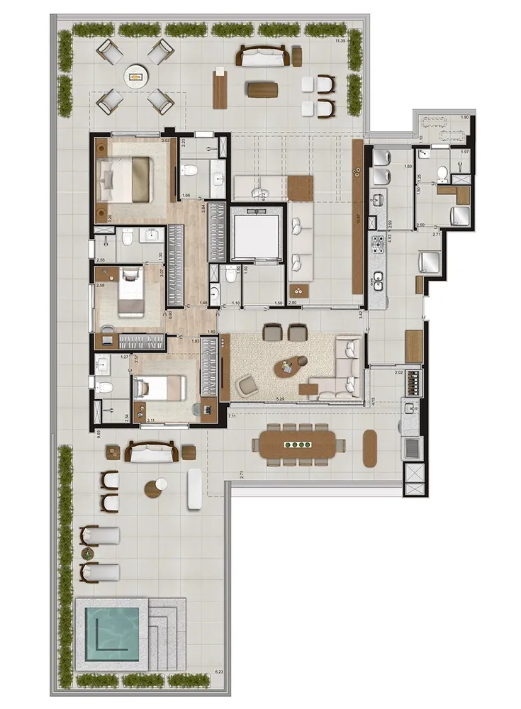 Apartamento, 3 quartos, 150 m² - Foto 11