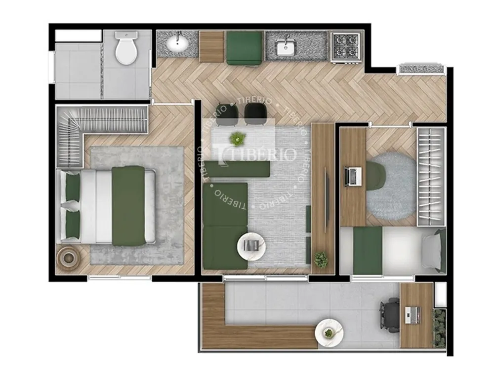 Apartamento, 2 quartos, 39 m² - Foto 1