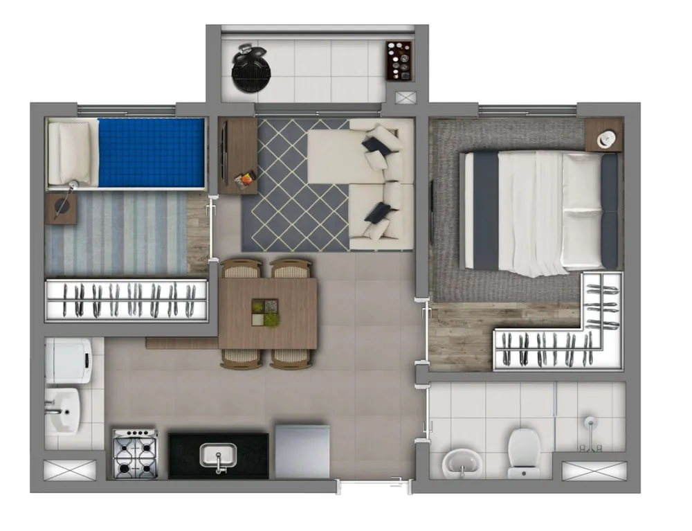 Apartamento, 2 quartos, 36 m² - Foto 10