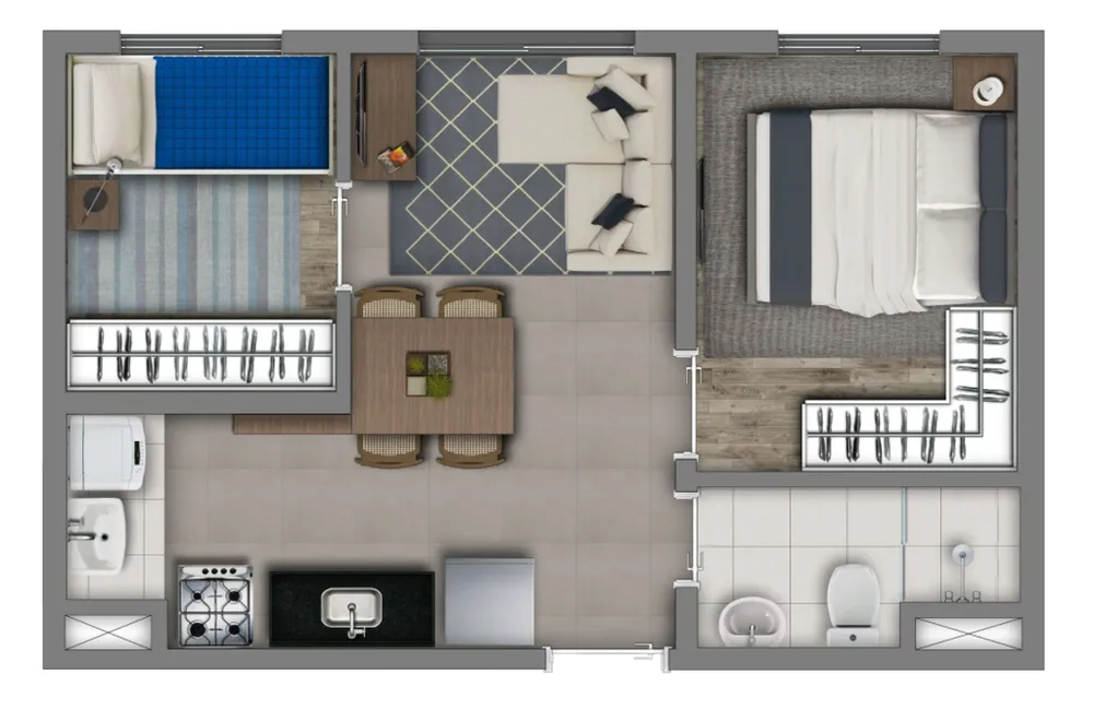 Apartamento, 2 quartos, 36 m² - Foto 8