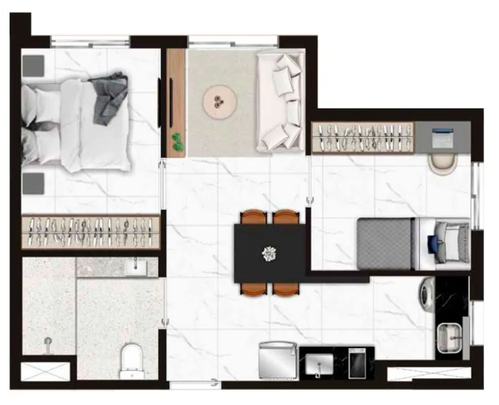Apartamento, 1 quarto, 30 m² - Foto 7
