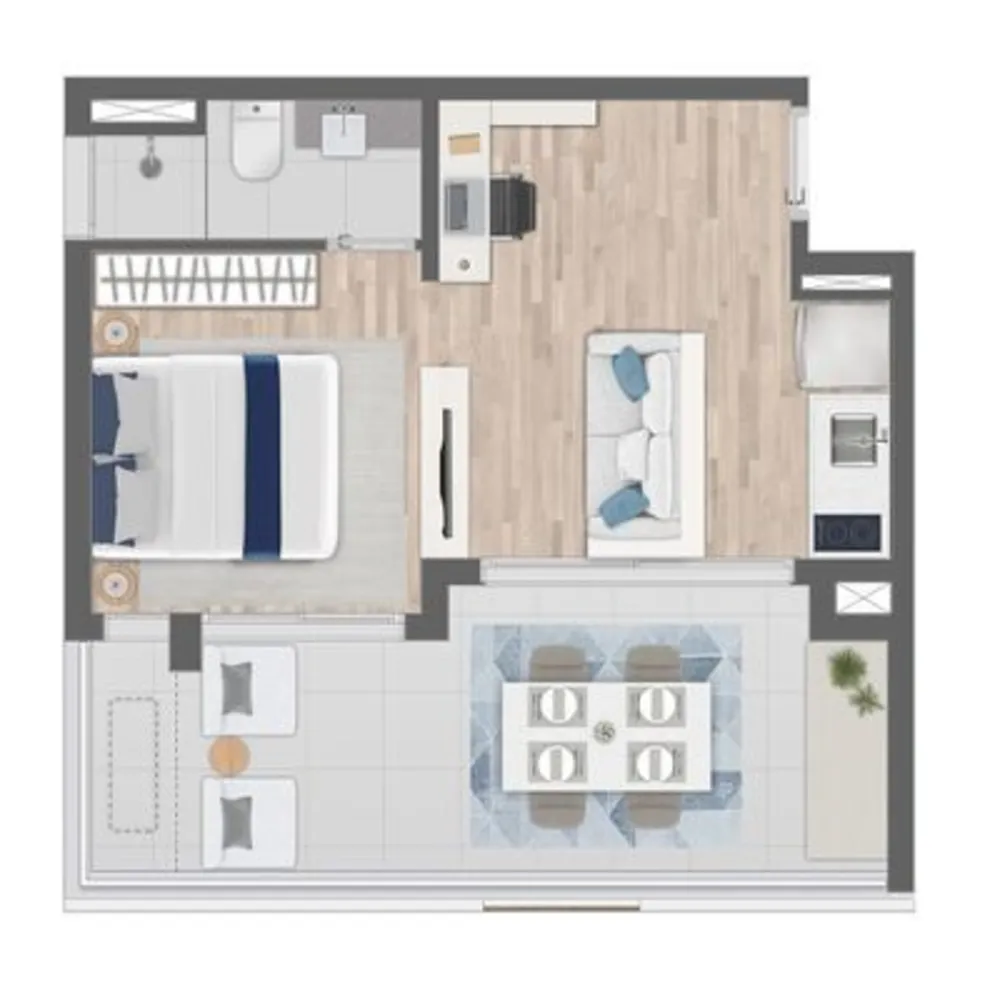 Apartamento, 1 quarto, 31 m² - Foto 10