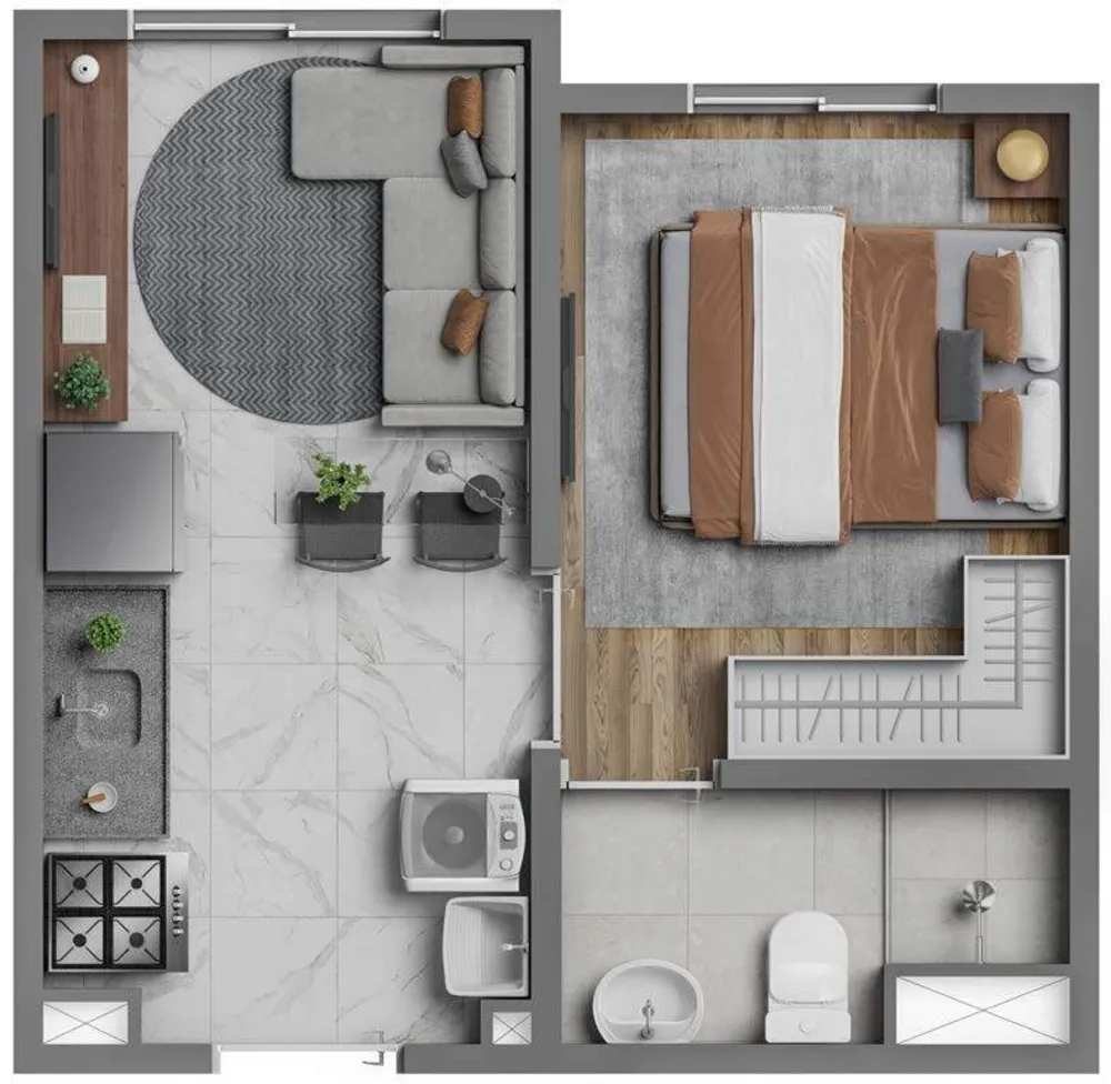 Apartamento, 1 quarto, 24 m² - Foto 8