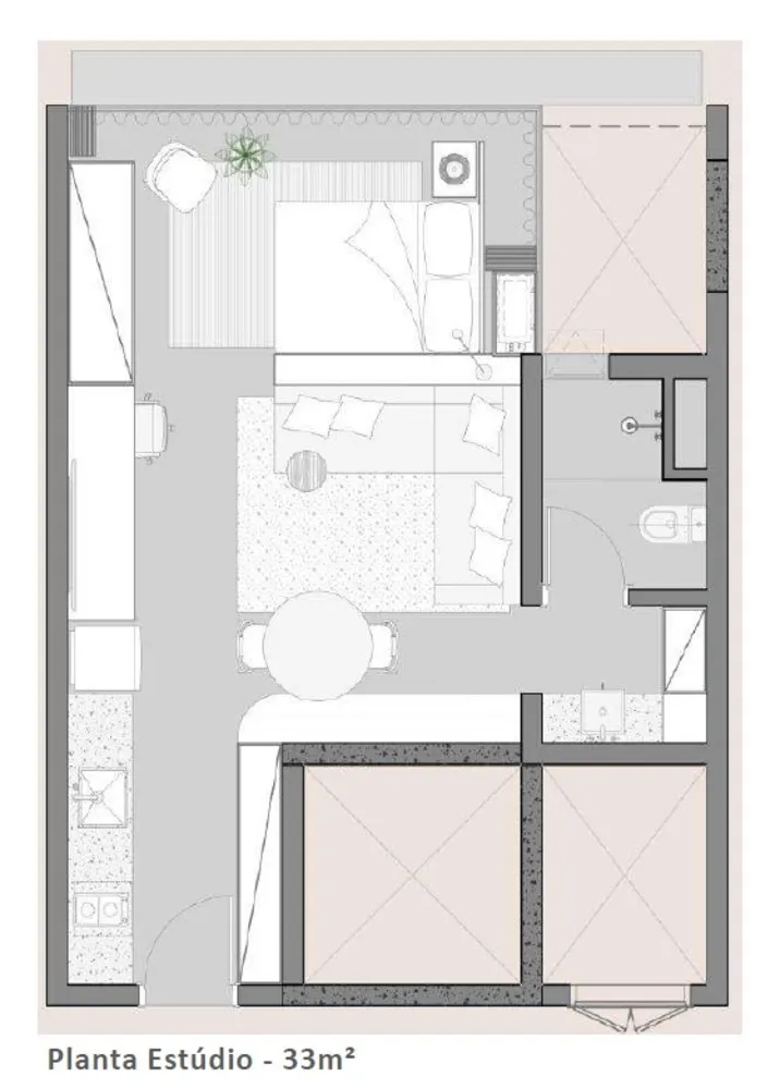 Apartamento, 1 quarto, 35 m² - Foto 10