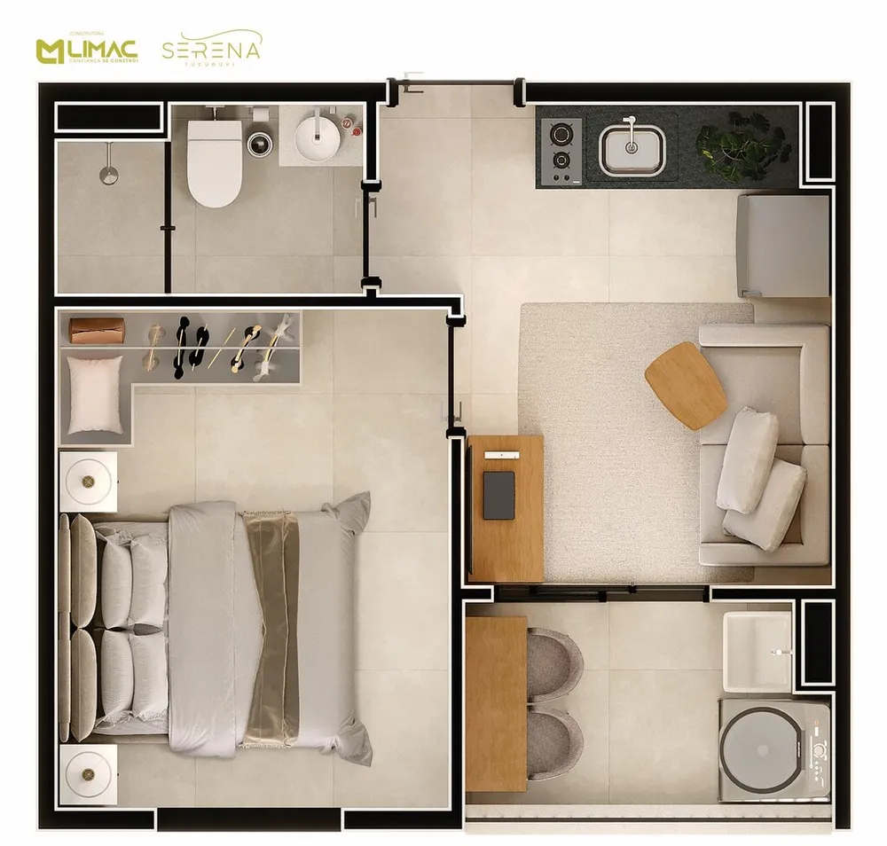 Apartamento, 2 quartos, 33 m² - Foto 10