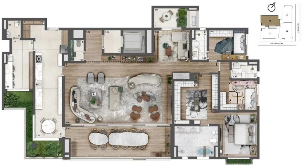 Apartamento, 4 quartos, 264 m² - Foto 8