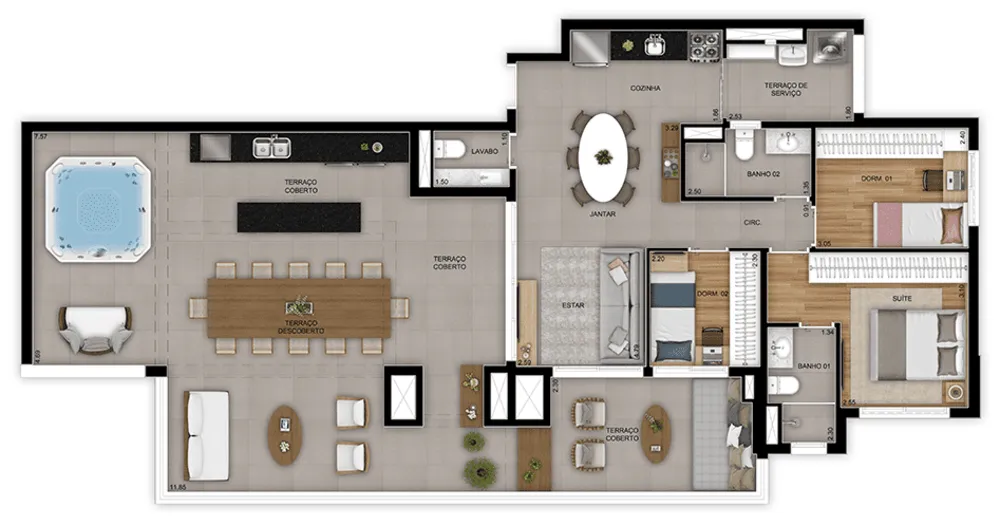 Apartamento, 2 quartos, 73 m² - Foto 8