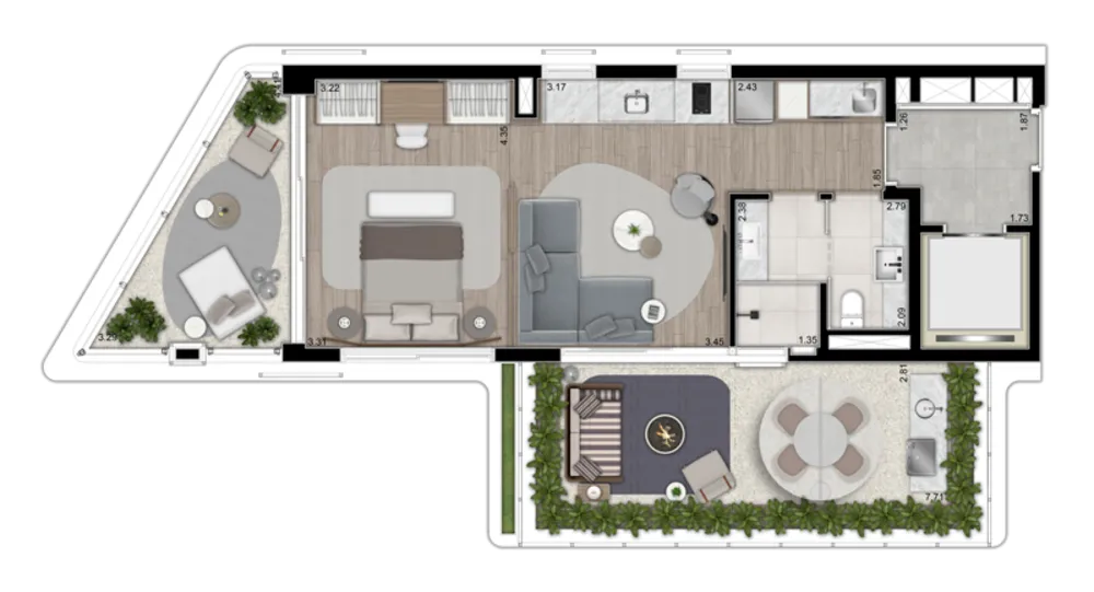 Cobertura, 1 quarto, 116 m² - Foto 5