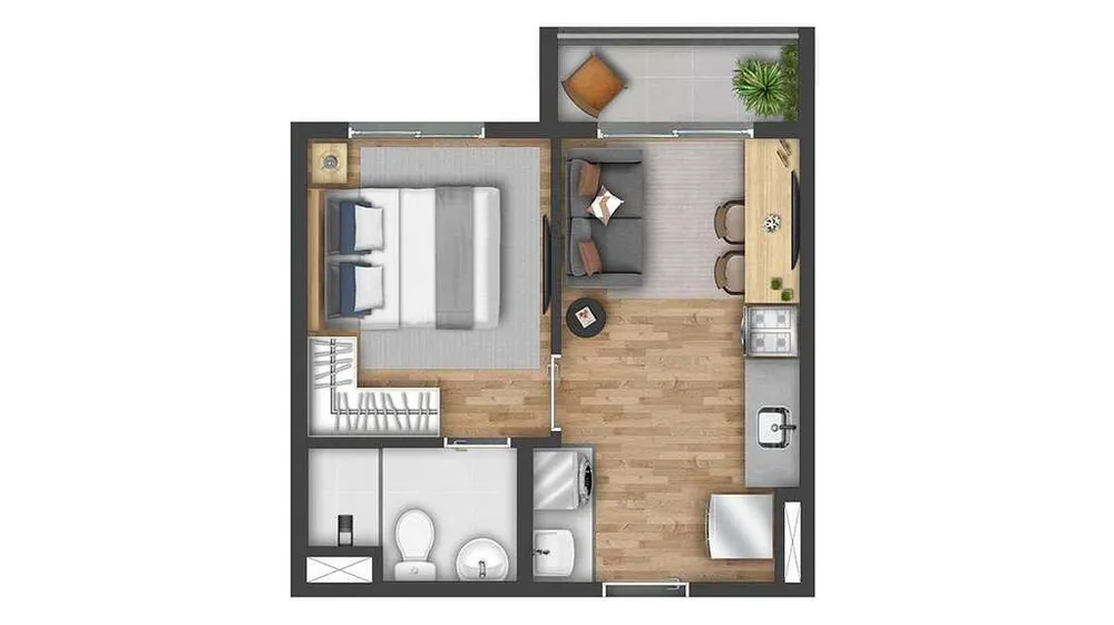 Apartamento, 1 quarto, 26 m² - Foto 10