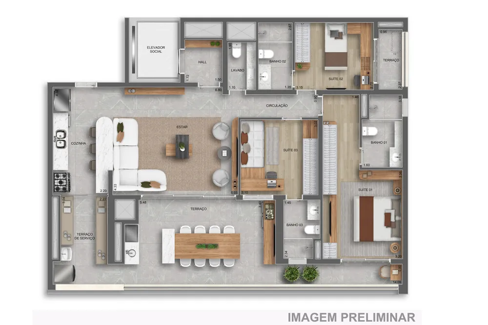 Apartamento, 2 quartos, 80 m² - Foto 10