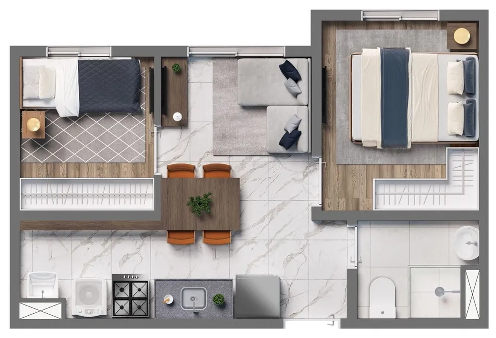 Apartamento, 2 quartos, 36 m² - Foto 11