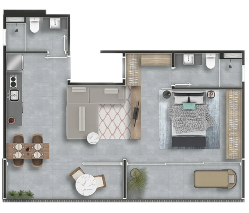 Apartamento, 1 quarto, 31 m² - Foto 3