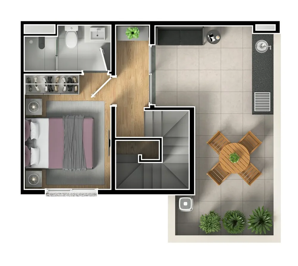 Cobertura, 2 quartos, 73 m² - Foto 4