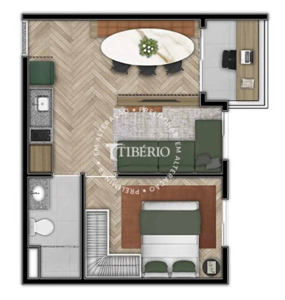 Apartamento, 1 quarto, 25 m² - Foto 12