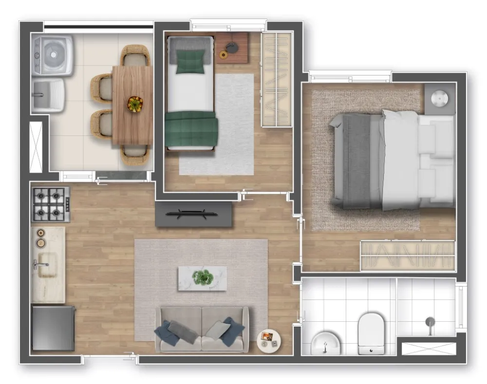 Apartamento, 1 quarto, 24 m² - Foto 7