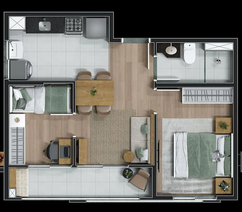 Apartamento, 2 quartos, 40 m² - Foto 5