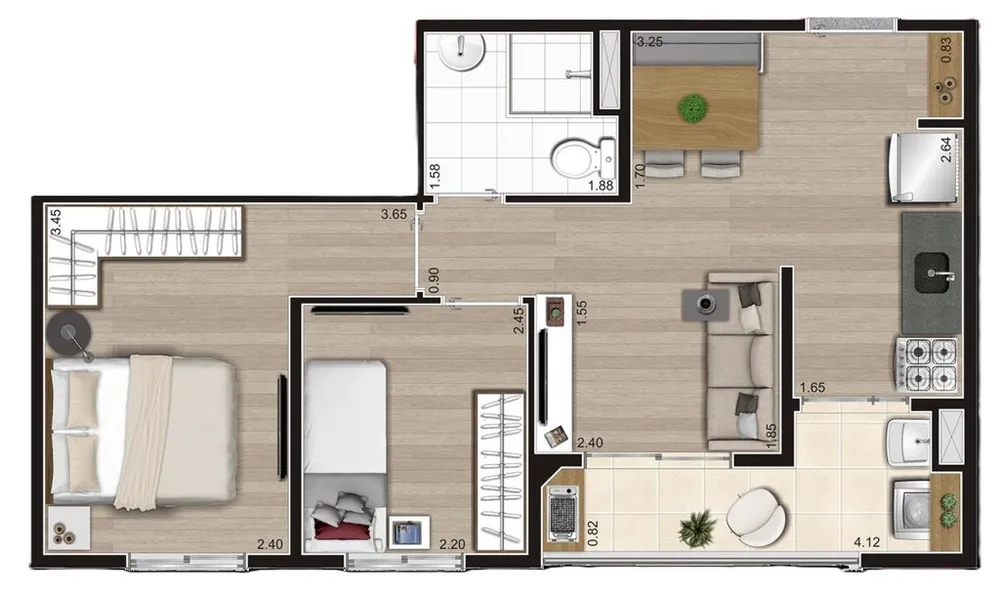 Apartamento, 2 quartos, 41 m² - Foto 11
