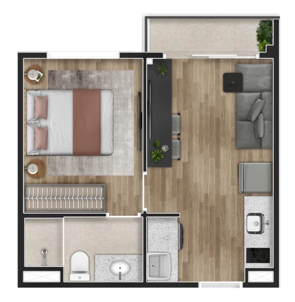 Apartamento, 1 quarto, 29 m² - Foto 11
