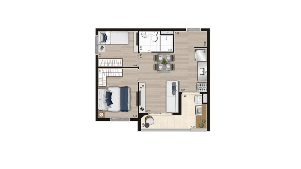 Apartamento, 2 quartos, 42 m² - Foto 11